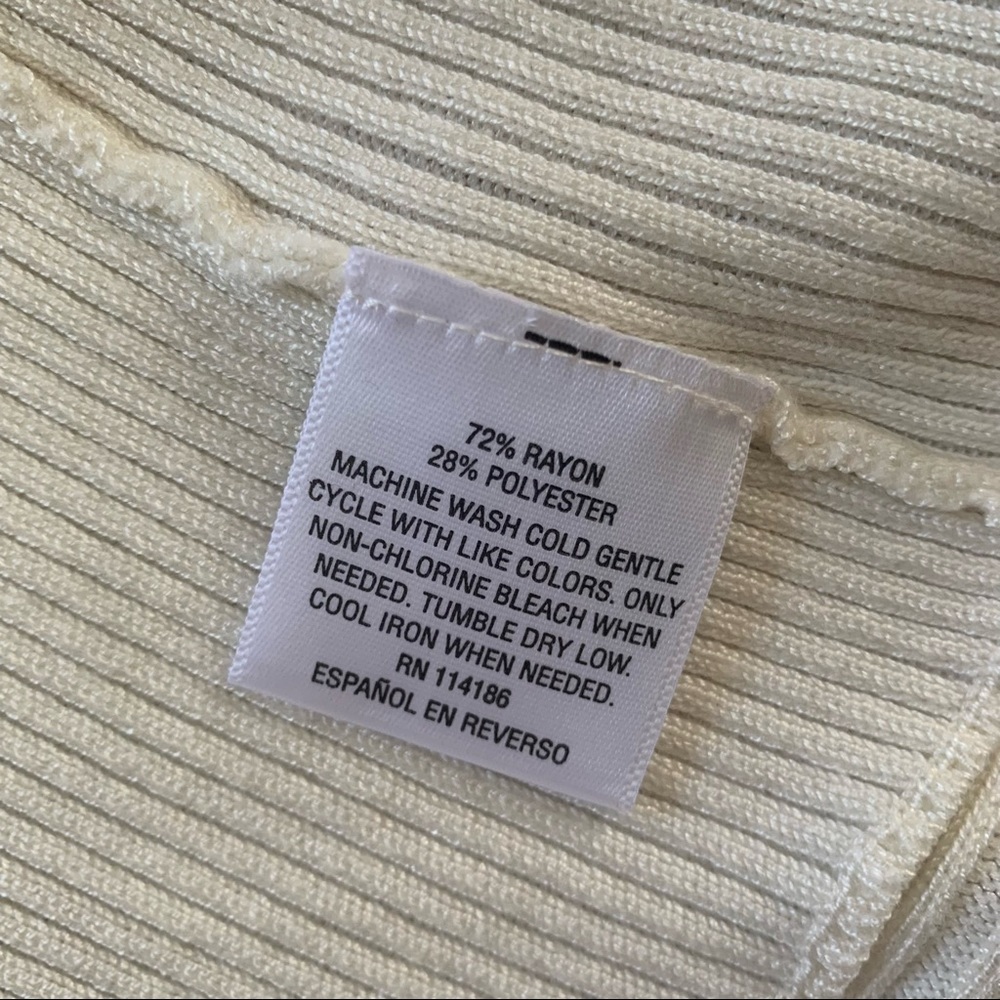 JM Collection Women's Open-Front Cardigan White Size LARGE - Picture 10 of 13